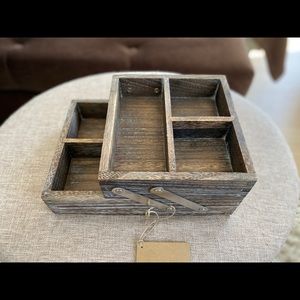 Distressed wooden storage